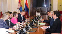26 October 2022 The National Assembly Deputy Speaker in meeting with the French Ambassador to Serbia
